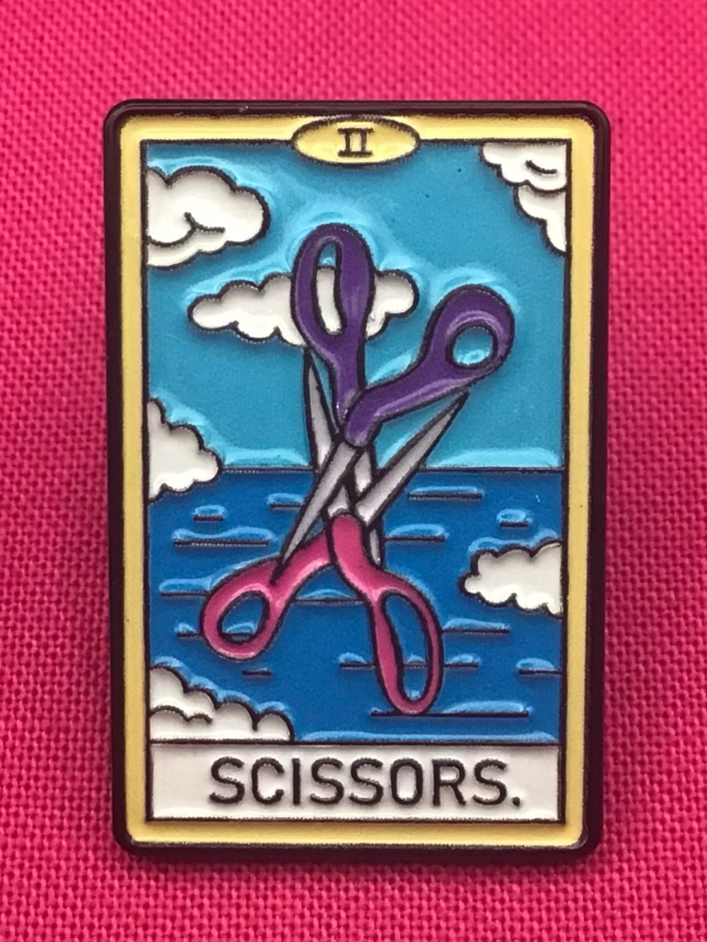 Scissors Enamel Pin